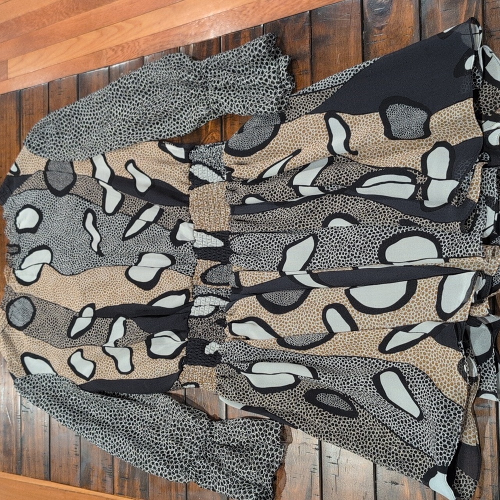 Diane Von Furstenberg Kelley Silk Avant Garde mini Dress Long Sleeve - Picture 10 of 10